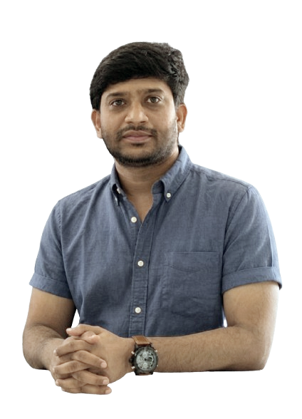 Portrait of Mukunda K, full-stack developer, front-end architect and technology educator